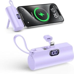 IPhone 16 15 14 13 12 11 10  Smart Power bank capacity 5000mah , + stand,