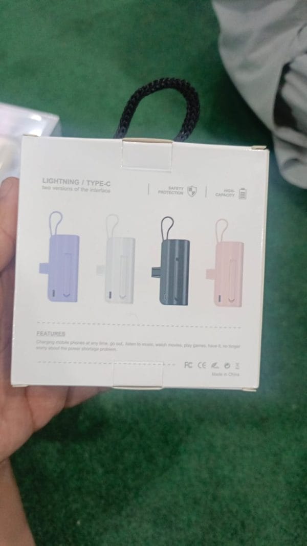 IPhone 16 15 14 13 12 11 10  Smart Power bank capacity 5000mah , + stand, - Image 6