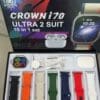 Crown I70 Ultra 2 Suit 10+1 Set Big 2.20 Smart Watch And Airpods - Image 6