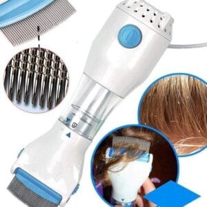 Electric V-Comb Anti Lice Machine with Box – Chemical-Free, FDA Registered, Vacuum Technology for Head Lice and Nits Removal