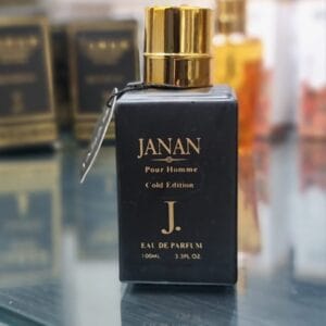 Janan Pour Homme Gold Edition Perfume By J. – 100ml | Unisex Long-Lasting Fragrance with Floral, Fruity, & Leather Notes