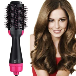 One Step 3-in-1 Hair Dryer and Volumizer / Hot Air Brush – Comb for Drying, Straightening, and Curling, Ionic and Ceramic Technology