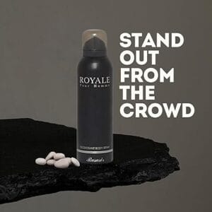 Rasasi Deo Royale Black Men’s Deodorant 200ml – Long-Lasting Freshness, Signature Fragrance, & Confidence Boosting Scent
