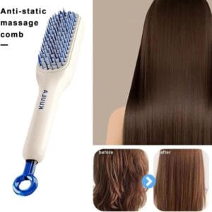 Self-Cleaning Hair Brush - One-Click Telescopic Massage Comb for All Hair Types, Anti-Static, Ergonomic Design