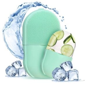 Silicone ice roller , SiliconCleansing Ice Lattice | Ice Roller Facial Massage | Ice Cube Roller With Scrub – Random Color