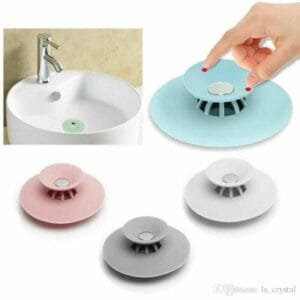 Silicone Sink Hair Strainer Floor Drain Bathroom Kitchen Stopper Sink Strainer Basin Water Stopper (random Color)