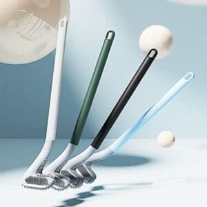 360° Deep Cleaning Golf Head Toilet Bowl Cleaner Brush – Ergonomic Non-Slip Handle, Flexible TPR Bristles, Perfect for Bathroom Corners & Grooves