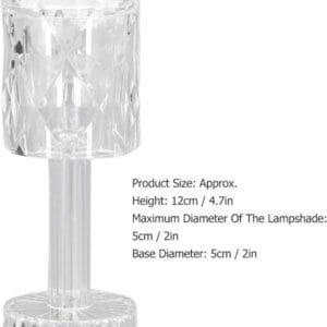 Mini LED Crystal Lamp for Indoor Decoration – Stylish, Warm Light for Bedroom, Cafe, & Bar