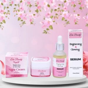 She Beauty Dual Deal Whitening Serum & Night Cream | Radiant, Clear, & Even Skin