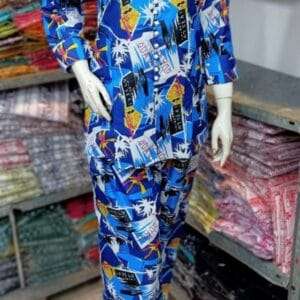 Printed 2-Piece Women's Suit - Stitched Shirt and Trouser
