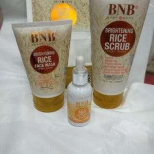BNB Rice Whitening and Glowing Facial Kit: 4-in-1 Brightening Solution