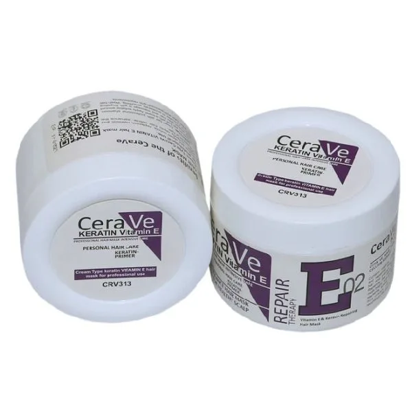 Cera Ve Keratin Vitamin E Repair Therapy E02 Hair Mask – 500ml | Deep Hair Repair Solution - Image 6