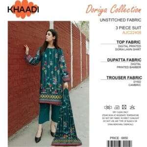 Khaadi Doriya Collection 3 Pcs Lawn AJC22408 | Unstitched Fabric Casual Wear