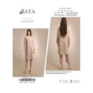 Saya 2pcs Unstitch Khaddar Collection Shirt & Trouser