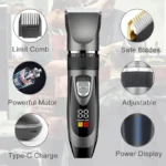 Dog Clipper Dog Hair Clippers Grooming (Pet/Cat/Dog/Rabbit) Haircut Trimmer Shaver Set PetsFader - Image 2