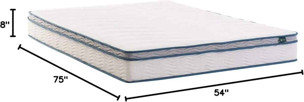 6/8/10/12 Inch Spring Sensation Hybrid Mattress [New Version], Full, Fiberglass Free, Medium Firmness, Durable Support - Image 5