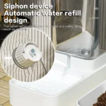 Automatic Cat Feeder & Water Dispenser with Gravity Food Storage Container for Cats and Dogs - Image 6