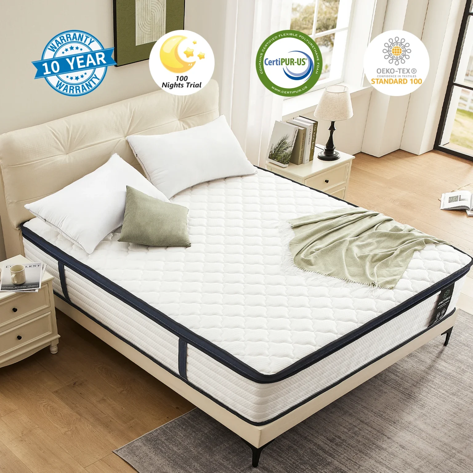 Standard Mattress Hotel Mattress Pocket Spring Mattress Soft and Comfortable Memory Foam Matelas - Image 3