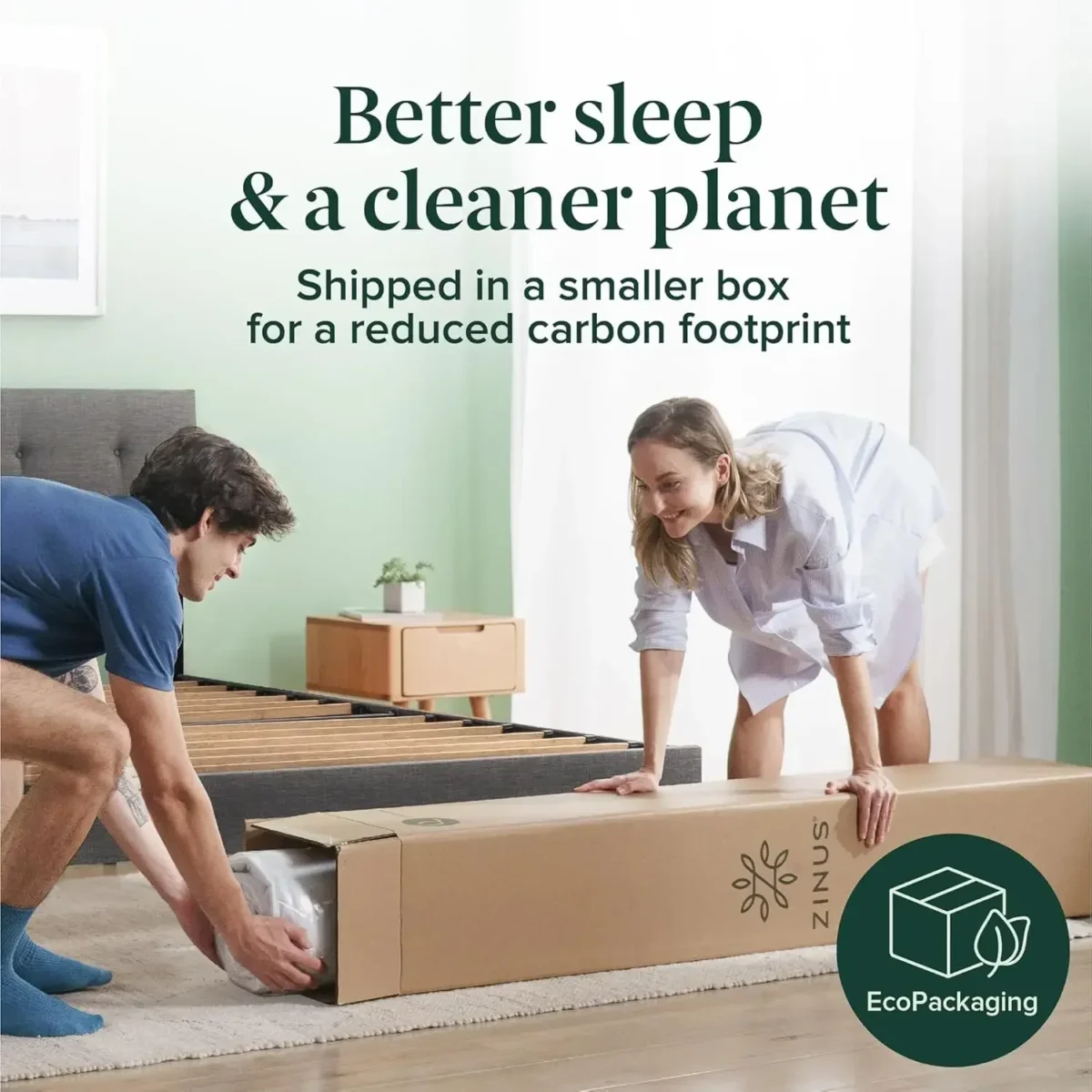 6/8 Inch Foam and Spring Hybrid Mattress [New Version], Fiberglass Free, Medium Firmness, Durable Support, Certified Safe - Image 2