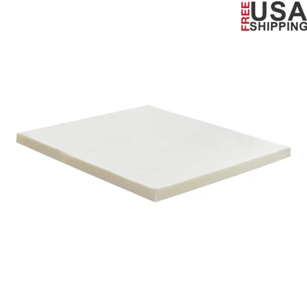 High Density CertiPUR-US Foam Mattress Topper King Size Pressure Relieving Cushioning Orthopedic Support Breathable Comfort