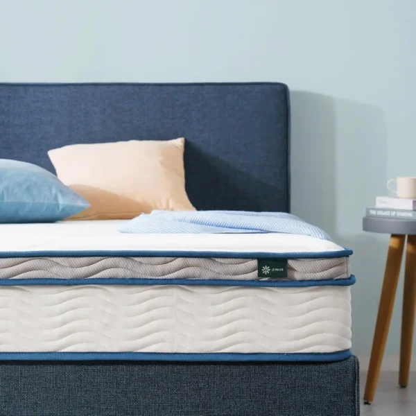 6/8/10/12 Inch Spring Sensation Hybrid Mattress [New Version], Full, Fiberglass Free, Medium Firmness, Durable Support