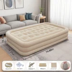 48cm High Bed Lazy Laying Soft Inflatable Mattress Camping Folding Home Indoor Outdoor Air Cushion 2 Persons Inflatable Mattress - Image 5