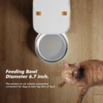 Furpipi Automatic Cat Feeders with Key Contol SUS ABS 8L Large Capacity Pet Smart Feeder Automatic Cat Dog Food Dispenser - Image 4