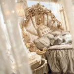 European Luxury Double Bed Carving Court Queen Lounge Bedroom Bed Design Aesthetics Comfortable Wedding Muebles Home Furniture - Image 6