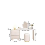 Station Cabinet Vanity Makeup Desk Toilets Offer Corner Vanity White Drawer Dressers Bedroom Toaletka Do Sypialni Furniture Home - Image 6