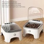 1pcs Smart Pet Feeder Automatic Cat Feeder Dog Slow Food Machine Timed Automatic Lid Opening Cat Food Dispenser Cat Dog Bowl - Image 3