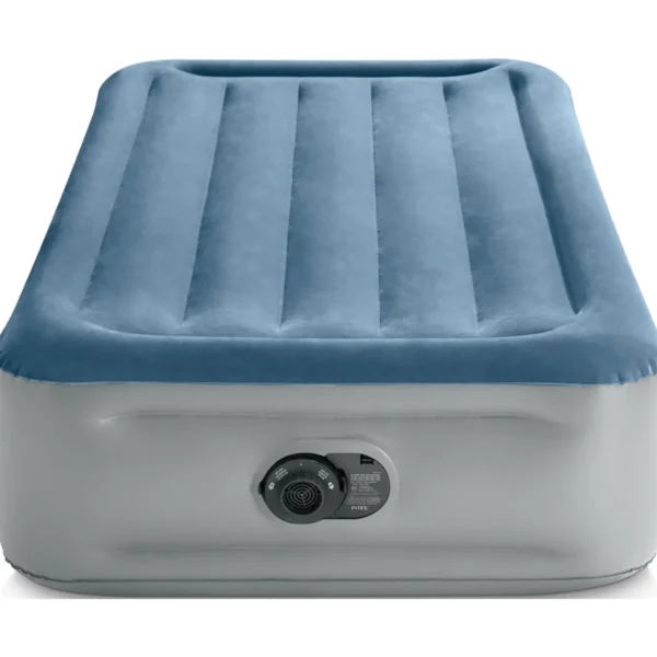 Intex 15" Twin Essential Rest Dura-Beam Airbed Mattress with Built-in Pump
