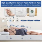 Hcore Extra Firm Memory Foam Mattress 8/10inch Queen Size Mattress with Tencel Cover Firm Mattress for Back Pain - Image 3