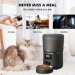 NPET 4L Automatic smart pet feeder for cats dogs multiple pets with stainless steel bowl Customize healthy food 1-9 portions - Image 4