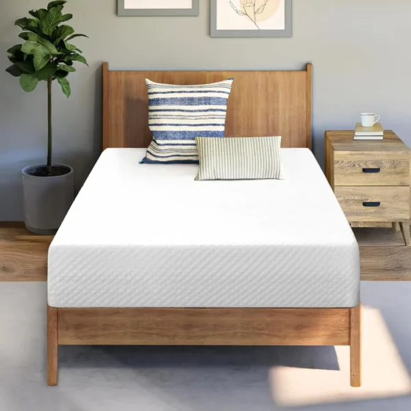 10Inch Twin Cooling Gel Memory Foam Medium Firm Mattress Cool Sleep Pressure Relief Mattress-in-a-Box Kids and Adults