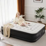 Queen Air Mattress, 18 Inches Adjustable with Built-in High Capacity Pump - Image 2