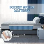 Maxzzz 12-14 Inch Twin/Full/King Size Hybrid Mattress, Cooling Gel Infused Memory Foam and Pocket Spring Mattress, Odor-free - Image 3