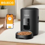 ROJECO Automatic Dog Feeder 2L WiFi App Remote Control Smart Cat Food Kibble Dispenser Auto Cat Feeder For Pet Feeding Supplies