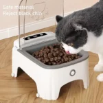 1pcs Smart Pet Feeder Automatic Cat Feeder Dog Slow Food Machine Timed Automatic Lid Opening Cat Food Dispenser Cat Dog Bowl - Image 5