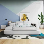 European Style Double Bed Modern Storage Loft Multifunctional King Double Bed Full Size Floor Cama Inteligente Bedroom Furniture - Image 3