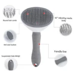 Pet Dog Brush Cat Comb Self Cleaning Pet Hair Remover Brush For Dogs Cats Grooming Tools Pets Dematting Comb Dogs Accessories - Image 4