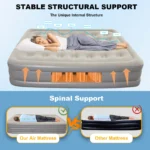 48cm High Bed Lazy Laying Soft Inflatable Mattress Camping Folding Home Indoor Outdoor Air Cushion 2 Persons Inflatable Mattress - Image 4