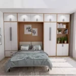 Full Murphy Bed with Closet Organizer with Drawers Full Size Bed Space-Saving Sleeping Arrangement for Multipurpose Room - Image 5