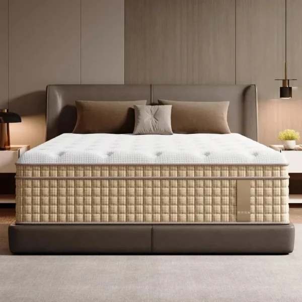 Large Mattress, 14 Inch Large Mattress, Box Mixed Mattress with Gel Memory and Bagged Spring, Decompression