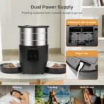4.5L Automatic Cat Feeder With WiFi Button Smart Pet Cat/Dogs Food Dispenser Two Stainless Steel Bowls Feeder Pet Supplies - Image 6