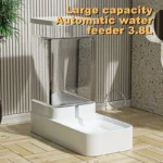 Automatic Cat Feeder & Water Dispenser with Gravity Food Storage Container for Cats and Dogs - Image 4