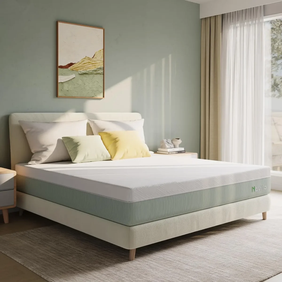 Gel Memory Foam Mattress for Suppotive &Pressure Relieving, Medium Firm Feel Mattress in a Box,Bliss - Image 5