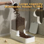 Automatic Cat Feeder & Water Dispenser with Gravity Food Storage Container for Cats and Dogs - Image 2