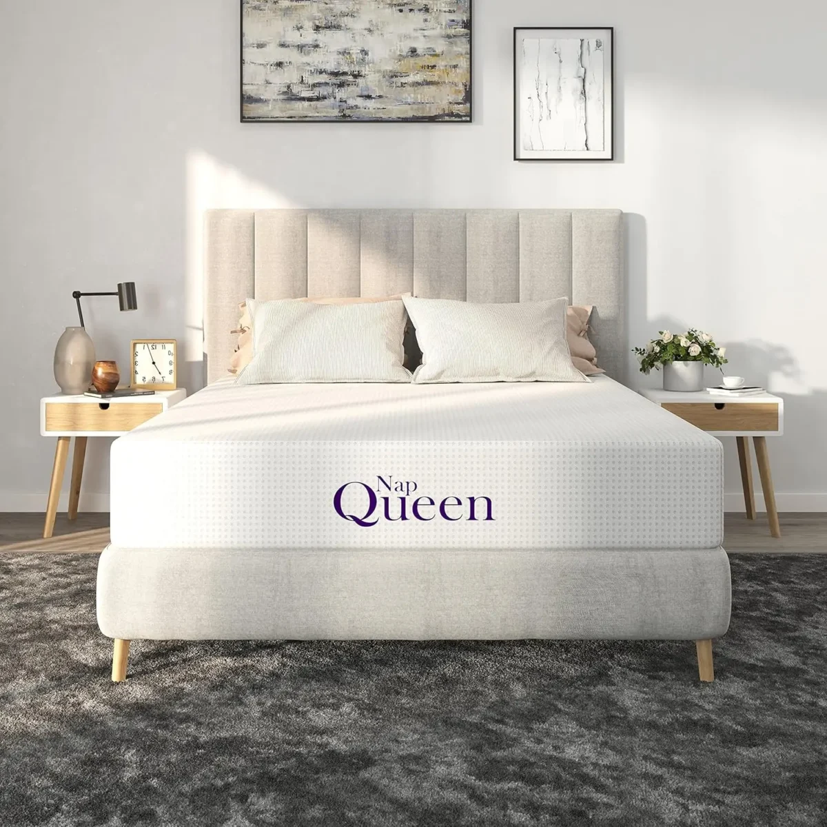6/8/10/12/14 Inch Charcoal Memory Foam Mattress, Full Bed Mattress in a Box, CertiPUR-US Certified, Medium Firm, Breathable - Image 1
