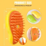 Cat Steamy Brush 3 in 1 Grooming Steam Brush Electric Sprayer for Massage Pet Dog Grooming Shedding Hair Cleaning Massage Combs - Image 6