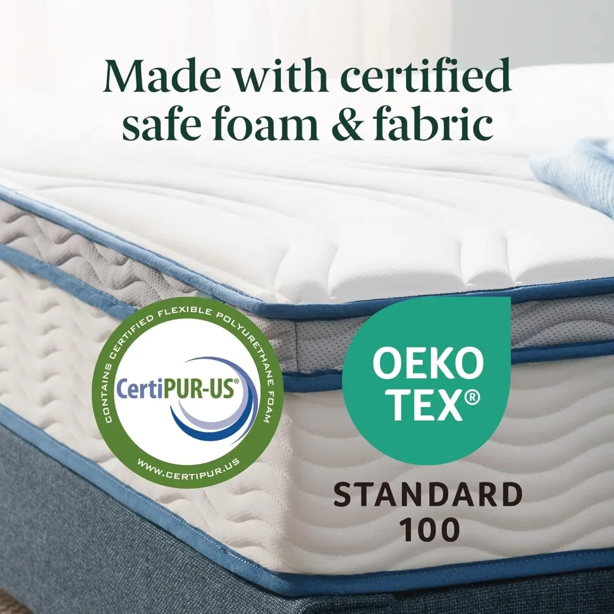 6/8/10/12 Inch Spring Sensation Hybrid Mattress [New Version], Full, Fiberglass Free, Medium Firmness, Durable Support - Image 4